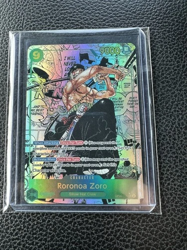 2024 One Piece OP06 EN Manga Alternate Art #118 Roronoa Zoro
