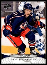 2011 Upper Deck Hockey Matt Calvert 404 Columbus Blue Jackets