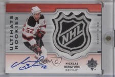 2007 Ultimate Collection Rookies Logo 1/1 Niclas Bergfors #123 Auto Shield 0c3