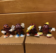 California Raisin Vintage 4 Figurine Set 1987-1988 Calrab