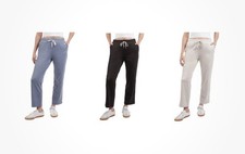 Kirkland Signature Women's Lightweight Crop Pant Moisture Wicking Side Pockets