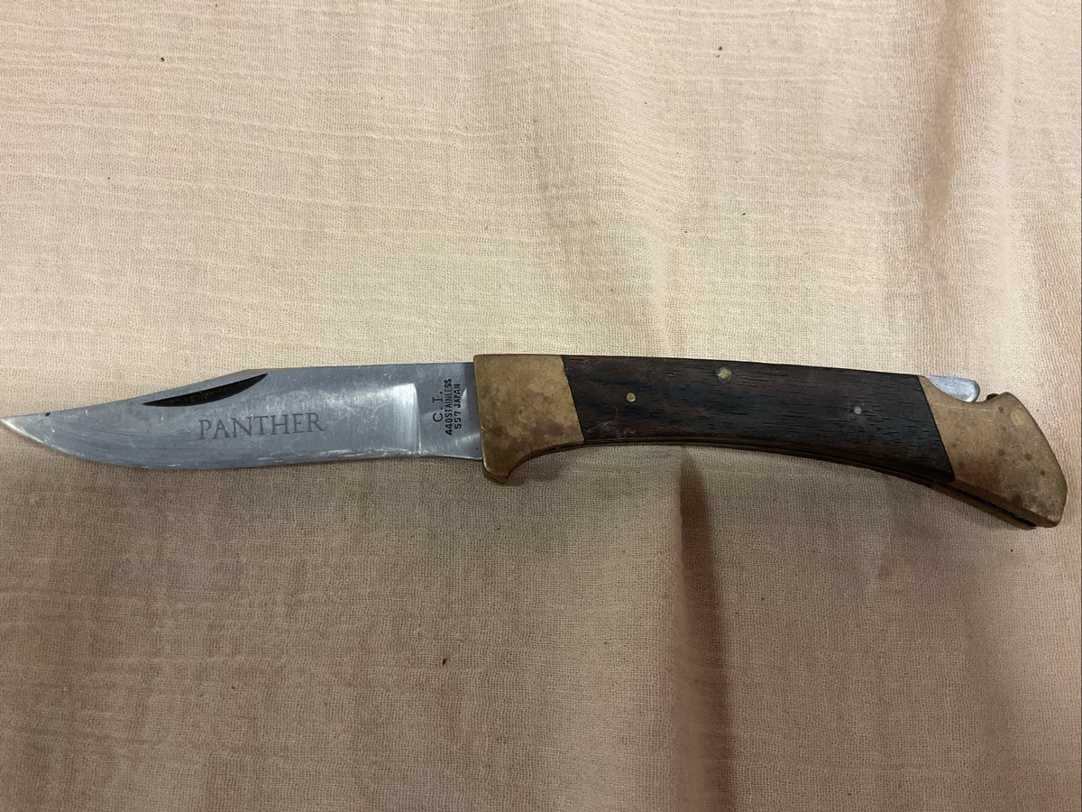 Vintage Panther C.I. 440 Stainless 557 Japan Folding Lock Blade