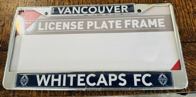 Vancouver Whitecaps FC MLS 3D Authentic Metal License Plate Frame NWT!