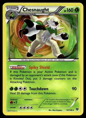 Chesnaught Holo Rare XY Base Set 14/146 LP