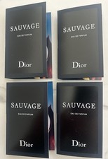 4 x DIOR Sauvage eau de parfum sample spray lot set - 1ml 0.03oz each