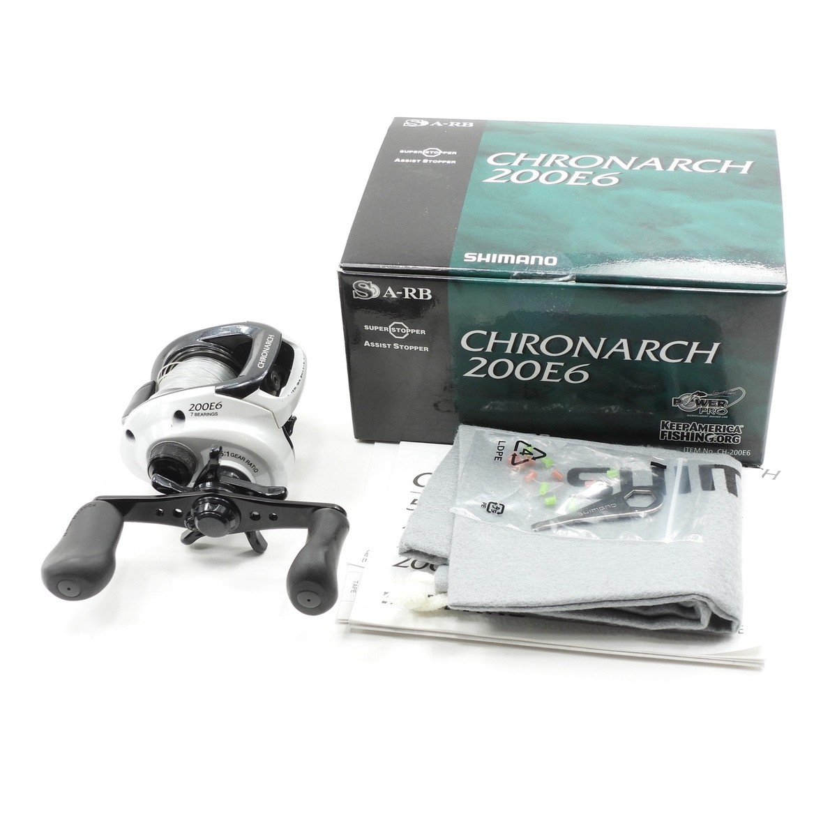 Shimano Chronarch 200E6 Fishing Reel. Made in Japan. W/ Box. | eBay