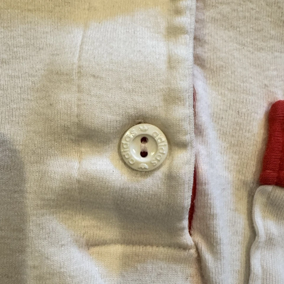 复古 70 年代阿迪达斯 Polo 衫刺绣条纹橙色 12 码儿童? 成人 XS — 第 4/4 张图片