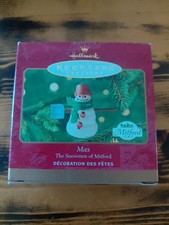 2000 Hallmark Keepsake "Max" The Snowmen of Mitford Christmas Tree Ornament