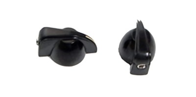 (2 PACK) PENN ELCOM Z408620 Black '' Chicken Head '' Style Amplifier Knob