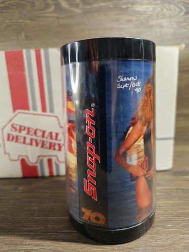 Vintage Snap On Tools Mugs Toolmates Set 6 Cups Mugs NOS Sexy Bikini 1990 - Picture 2 of 6