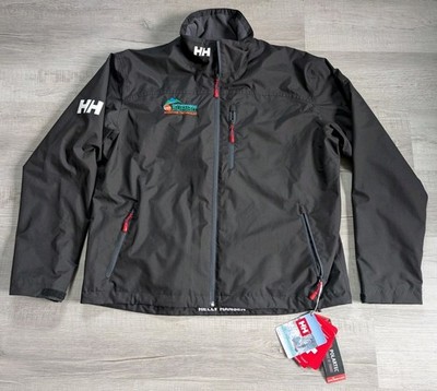 Helly Hansen Crew Midlayer Waterproof Rain Jacket Men s XXL Black READ New NWT 