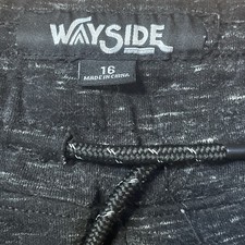 Boys Gray Wayside sweat Shorts, Size 16 zipper pockets