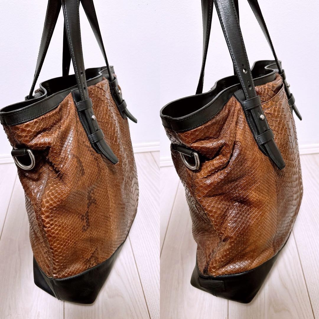 Coach Python Tote Bag Limited Good Condition, Lea… - image 2