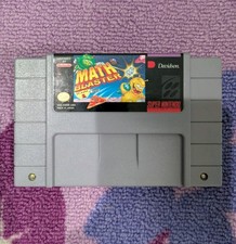 Math Blasters Episode One Super Nintendo SNES Authentic Cleaned Untested