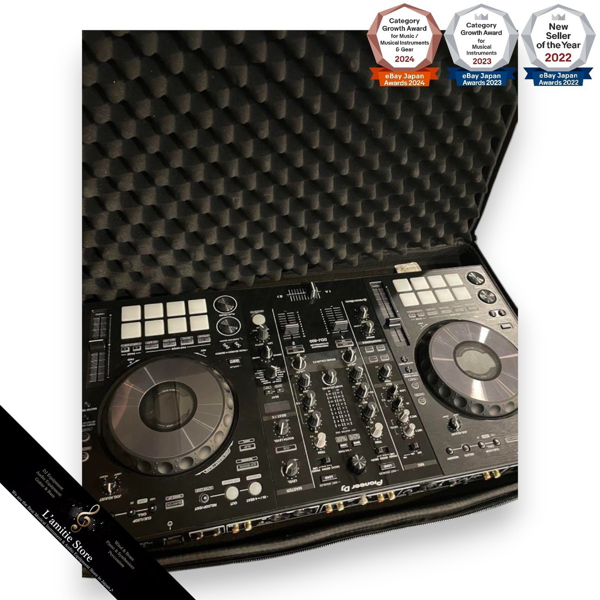 【ケース付き】Pioneer DDJ-800 DJコントローラー Pioneer DDJ-800+Case Rekordbox 2ch Pro DJ Controller DDJ800