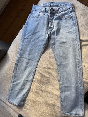 Levi s 501 Premium Ankle Jeans Water Less Cropped Jeanshose Straight Leg Jeans