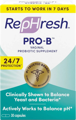 #ad Rephresh Pro B Probiotic Feminine Supplement Ph Balance Yeast Bacteria Infection $16.79