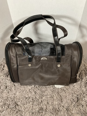 #ad SAMSONITE Soft Padded Petite Pet Carrier Airline Small Pets Dog Cat Color Bronze $16.88