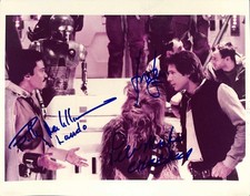 Star Wars ROTJ Harrison Ford Williams & Mayhew Signed 8x10 Photo Beckett