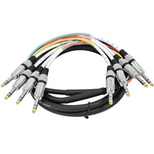 SASRT 4 Channel 1/4" TRS Snake Cable 10 Feet