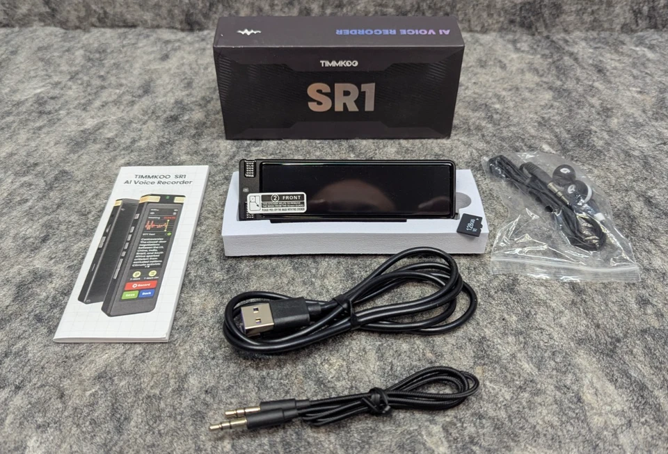 TIMMKOO SR1 AI Voice Recorder 8+128GB- Digital Voice Recorder w/ Playback 🔥New