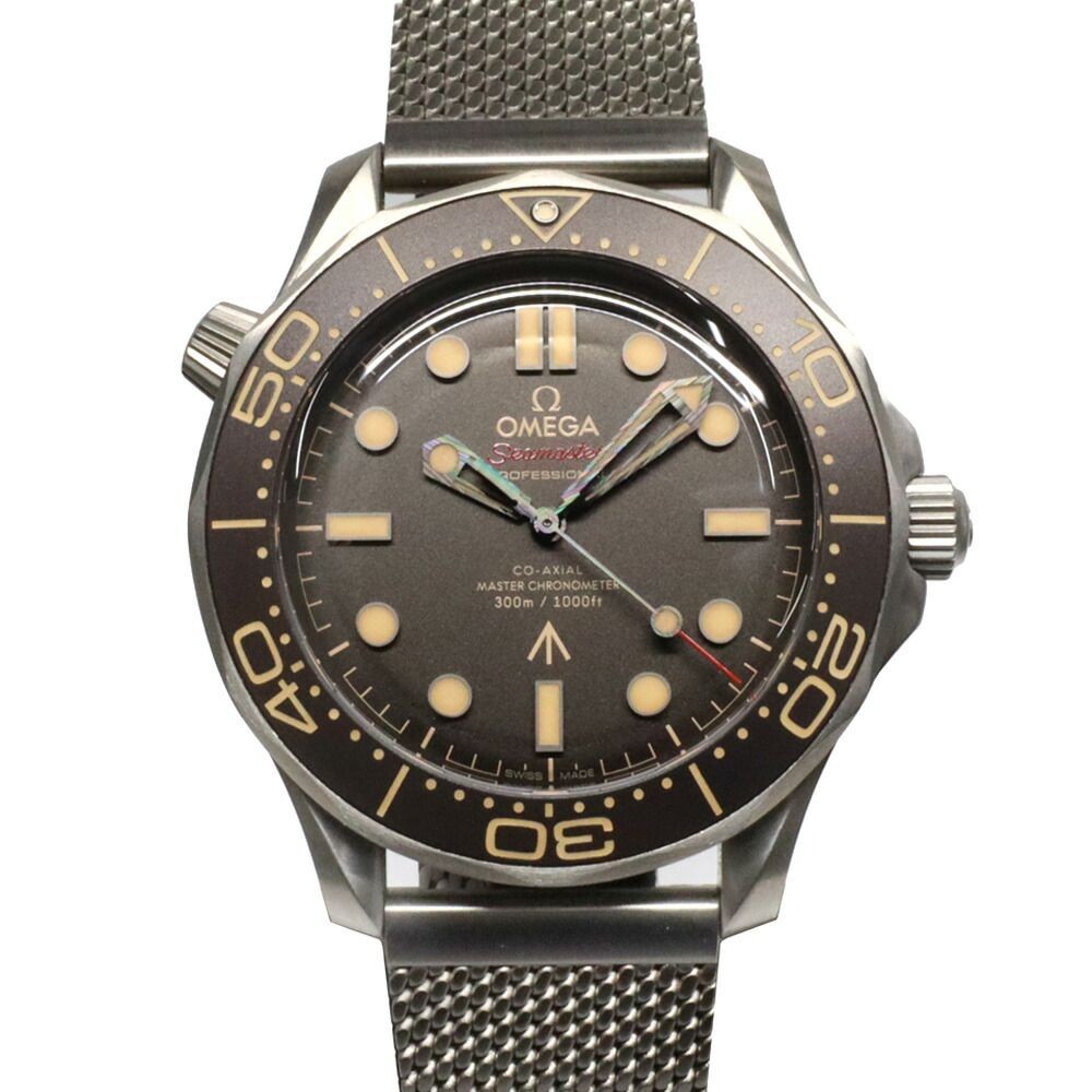 Omega Seamaster Diver 300M 007 Brown Titanium Automatic Men Watch