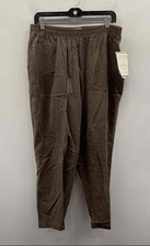 Vintage Y2K Koret City Blues Womens Pants Brown Tencel Elastic Waist 18W Short