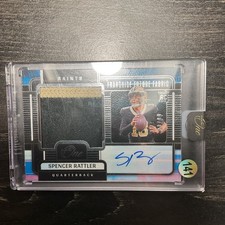 Spencer Rattler 2024 Panini One Franchise Future Fabric RPA /99 (RC,MEM) Saints