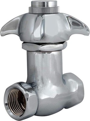 Sleek 1/2 Inch IPS Self-Closing Stop Valve - Ideal for Urinal Installations
