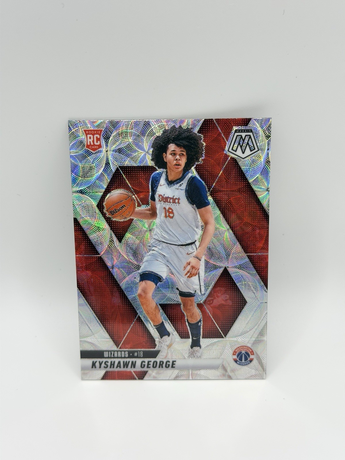 2024-25 Panini Mosaic Kyshawn George #247 International Scope Prizm RC