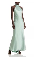 Aqua Formal Sleeveless Satin Gown $288MSRP