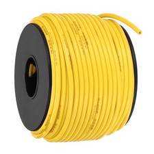 16 AWG Flexible Silicone Wire 30.5m/100ft, Tinned Copper Electrical Wire, Yellow