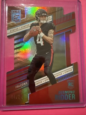 Desmond Ridder 2022 Elite Aspirations Die Cut Red SSP  #105 - Falcons /24