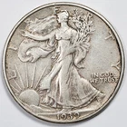 1939-D Walking Liberty Silver Half Dollar Extremely Fine (XF)