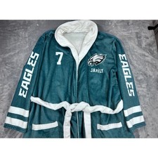 Philadelphia Eagles NFL Plush Fleece Bathrobe Green White Size L XL No 7 Jamily