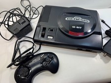 Genuine SEGA Genesis Model 1 Console with 1 Controller Hookups Tested EX COND!