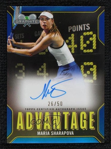 Maria Sharapova #AA-MS 2024 Topps Graphite Advantage Autograph card