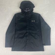 Under Armour Coldgear Infrared Jacket Boys Youth Medium Black Green Outdoors