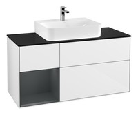 Villeroy & Boch Finion Waschbeckenunterschrank FüR Becken Mittig Regal Links...
