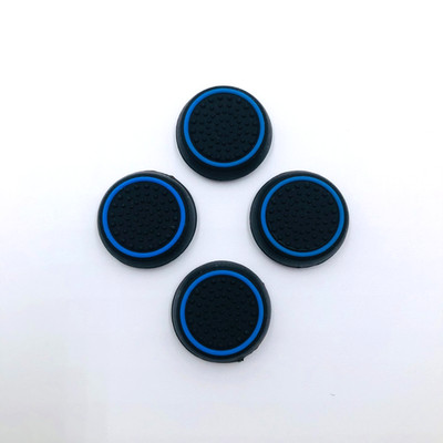 4pcs Blue Analog Stick Controller Thumb Cover Thumbstick Xbox One PS4 5