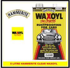 Image of Hammerite 5092949 Waxoyl Rustproofing Refill Can 5 LITRE - CLEAR
