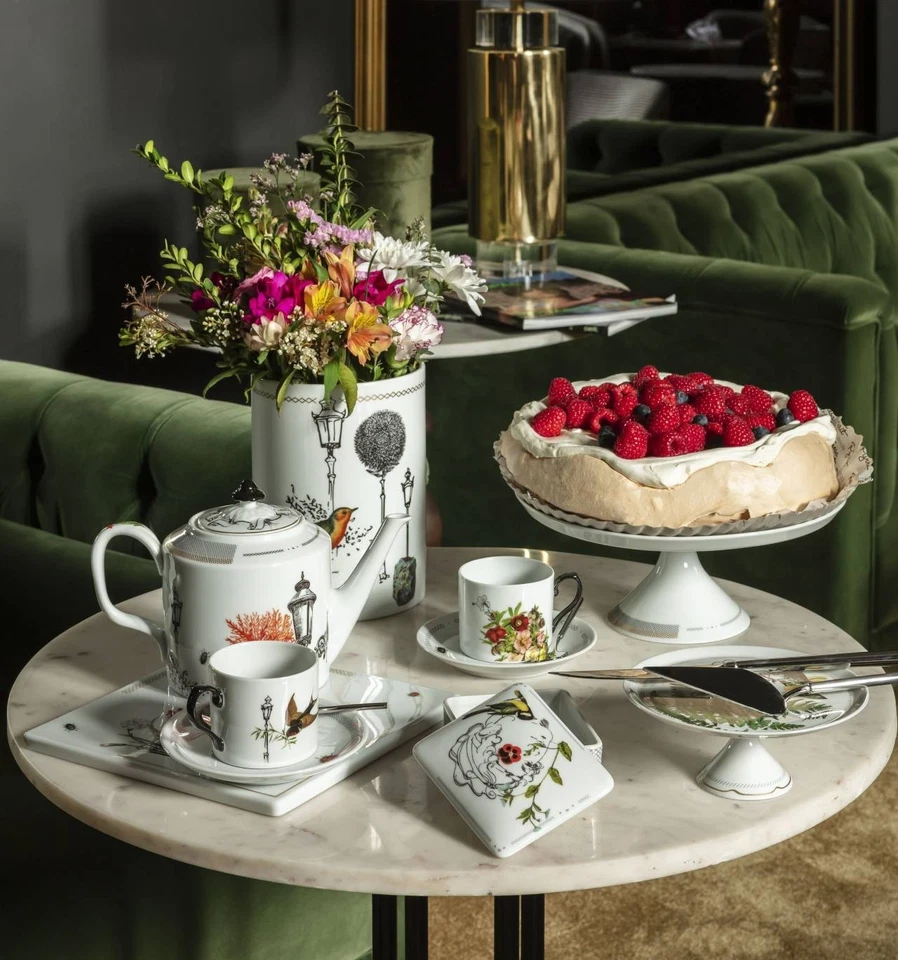 Vista Alegre Petites Histoires Tart Tray | Luxury Porcelain Serving Tray | Decor - Image 2 of 2