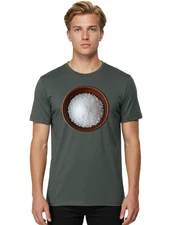 Salt-In-Wooden-Bowl Mens Graphic Tee, 100% Cotton, Casual Summer Wear
