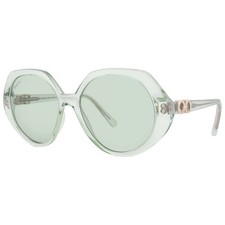 Ferragamo Green Geometric Ladies Sunglasses SF1084S 341 58 SF1084S 341 58