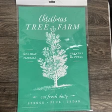 Holiday Tree Farm  Chalk Couture Transfer Stencil Retired 12"x18"size C