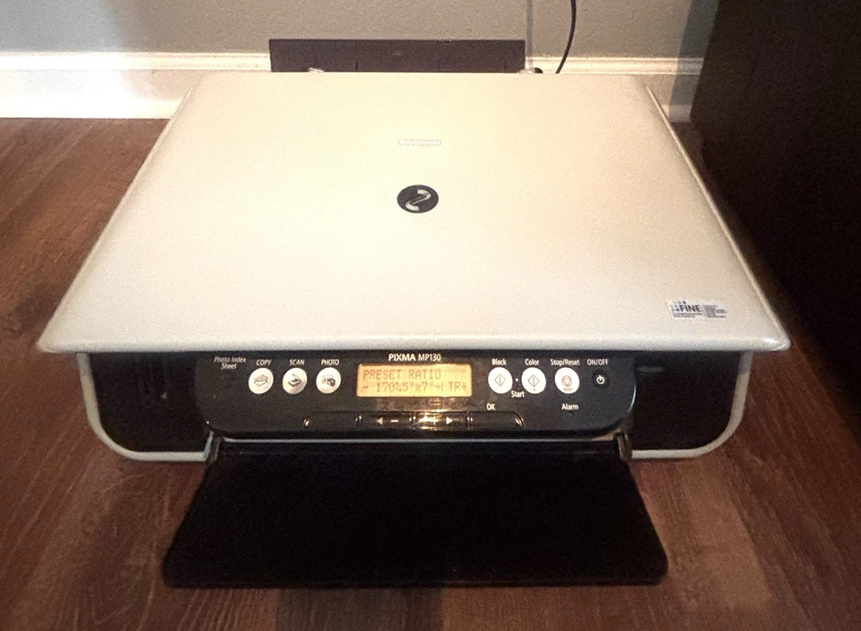 PIXMA MP130 Canon Photo All-In-One Inkjet Printer WORKING RARE - Image 4 of 4