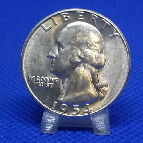 1954 S Washington Quarter BU Uncirculated Mint State 90% Silver 25c US Coin