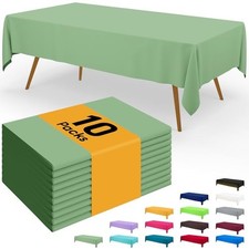 Disposable Table Cloth - 10 Pack, 54 x 108 54" x 108" - 10 Packs Sage Green
