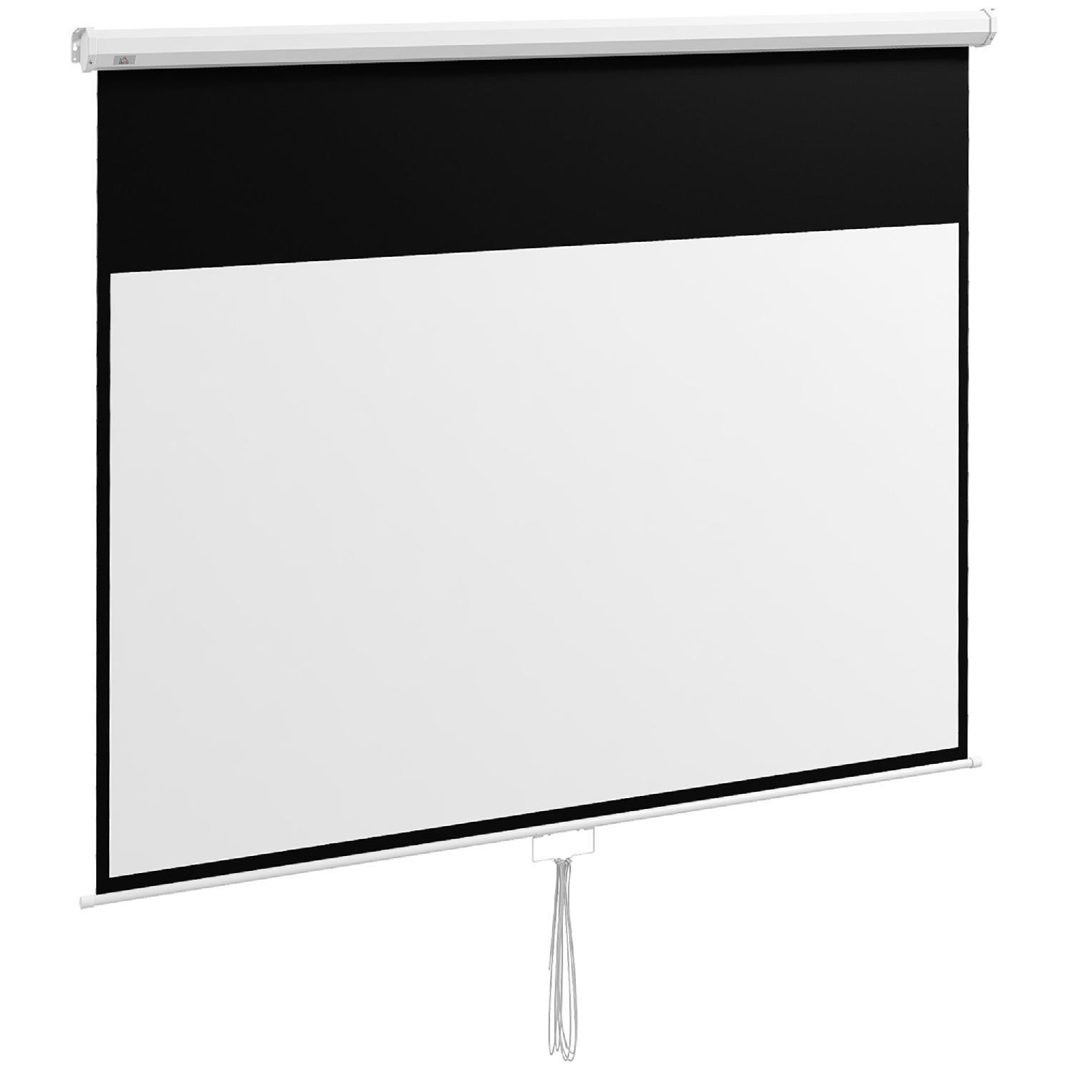 Schermo per Videoproiettore 100" 16:9 Professionale - Bianco 1WTJ47F94