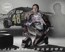 2009 JIMMIE JOHNSON "TEAM LOWES RACING FOLDOUT" #48 NASCAR SPRINT CUP POSTCARD 